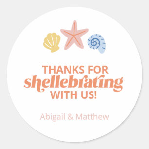 Danke für das Shellabrieren von Seesternen Runder Aufkleber
