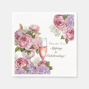 Danke für das Sipping & Celebrating floral Serviette