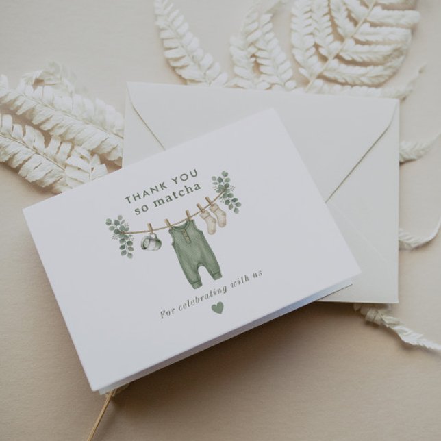 Danke für das so matcha salbeigrüne Babyshower (Von Creator hochgeladen)