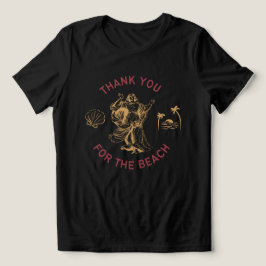 Danke für das Strand-T-Shirt | Christlicher Sommer Tri-Blend Shirt