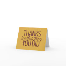 Danke für das, was du getan hast