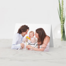 Danke für das Weihnachtsgeschenk Foto Karte