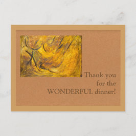 Danke für das wunderbare Abendessen! Postkarte