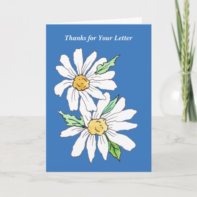 Danke für deinen Brief Karte (Vorderseite)