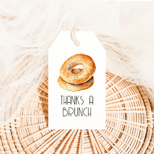 Danke für den Brunch-Geschenktag mit Bagels Geschenkanhänger