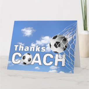 Danke für den Fußballtrainer Karte