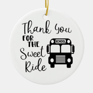 Danke für den süßen Wagen Weihnachtsbaumanhänger Keramik Ornament