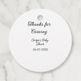 Danke für die Ankunft der Babydusche moderne einfa Geschenkanhänger