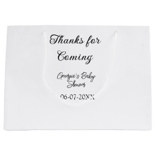 Danke für die Ankunft der Babydusche moderne einfa Große Geschenktüte