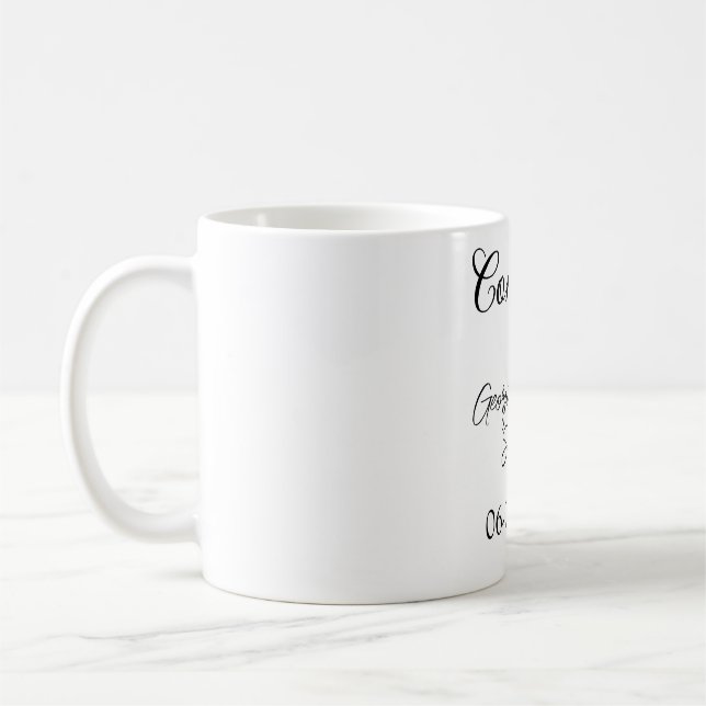 Danke für die Ankunft der Babydusche moderne einfa Kaffeetasse (Links)