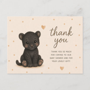 Danke für die Baby-Black-Panther-Baby-Party Postkarte