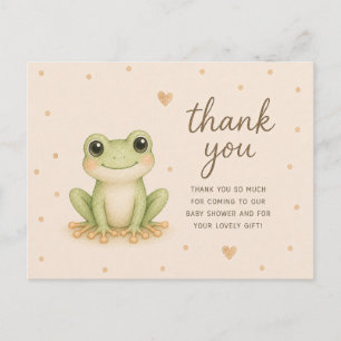 Danke für die Babyparty des Laubfroschbabys Postkarte