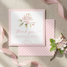 Danke für die Babyparty für das rosa Mädchen