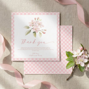 Danke für die Babyparty für das rosa Mädchen