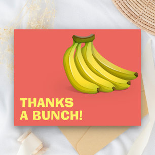 Danke für die Bananenbüschel Lustige Dankeschön Postkarte