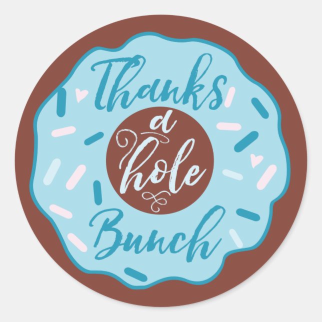 Danke für die Blue Donut Stickers (Vorderseite)