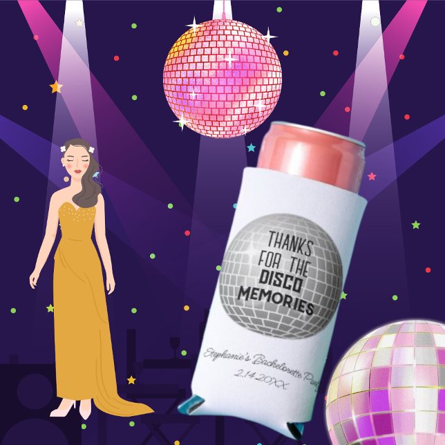 Danke für die Disco-Erinnerungen Bachelorette Selters Dosenkühler (Von Creator hochgeladen)