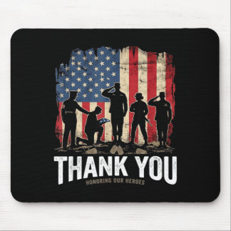 Danke für die Ehrung unserer Helden des Militärs - Mousepad