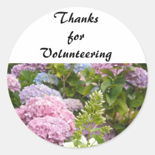 Danke für die Freiwilligentätigkeit Runder Aufkleber