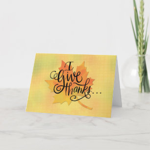 Danke für die Freunde im Erntedank Maple Leaf Karte