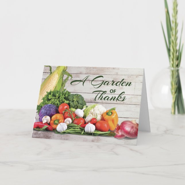 Danke für die gemeinsame Nutzung von Gartenpflanze Karte (Vorderseite)