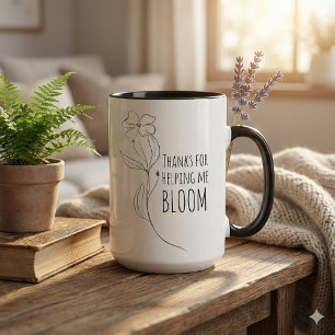 Danke für die Hilfe bei der Bloom-Tasse Tasse