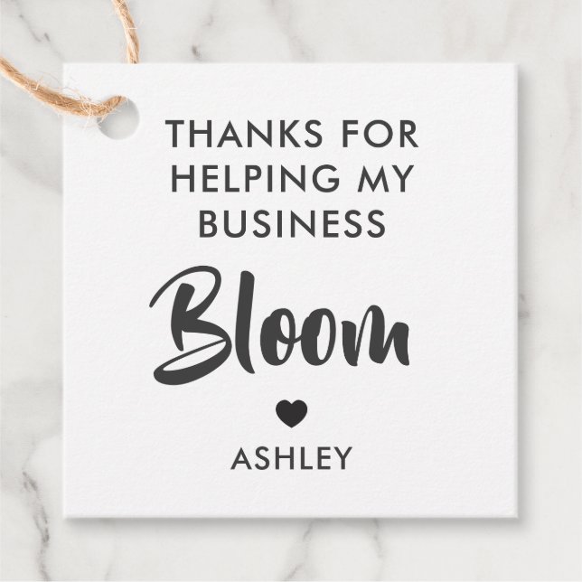 Danke für die Hilfe für die Geschenkmarke für mein Geschenkanhänger (Vorderseite)