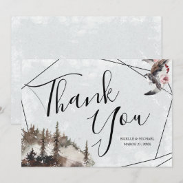 Danke für die Hochzeit mit Raven and Moon Einladung