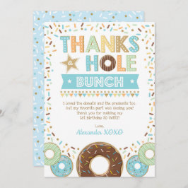 Danke für die Hole Bunch Donut Geburtstag Dankesch Einladung