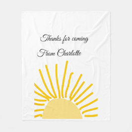 Danke für die kommende Hinzufügen Name Text-Nachri Fleecedecke