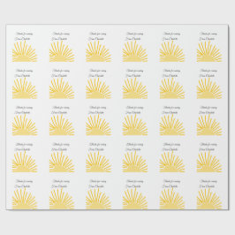 Danke für die kommende Hinzufügen Name Text-Nachri Geschenkpapier