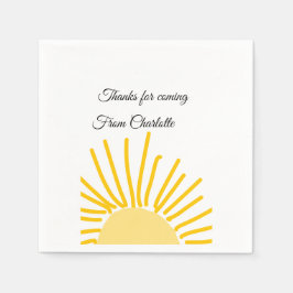 Danke für die kommende Hinzufügen Name Text-Nachri Serviette