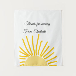 Danke für die kommende Hinzufügen Name Text-Nachri Wandteppich