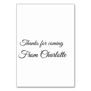 Danke für die kommende Nachricht mit Namen