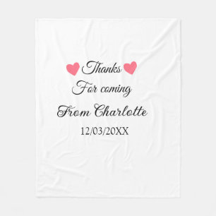 Danke für die kommende Nachricht mit Namen Fleecedecke