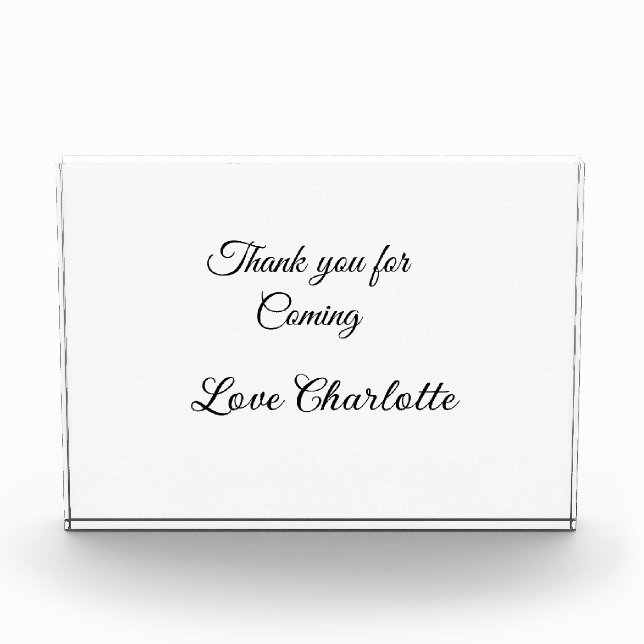 Danke für die kommende Nachricht mit Namen Fotoblock (Vorderseite)