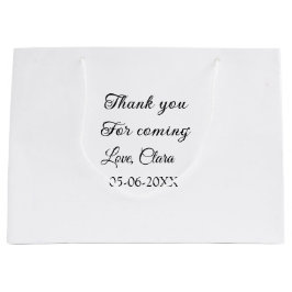 Danke für die kommende Nachricht mit Namen Große Geschenktüte