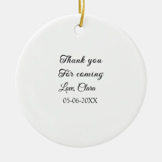 Danke für die kommende Nachricht mit Namen Keramik Ornament