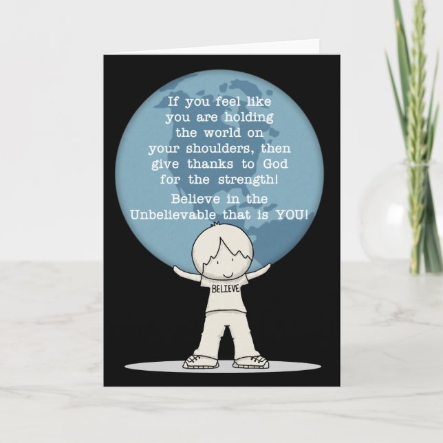 Danke für die Kraft Karte (Vorderseite)