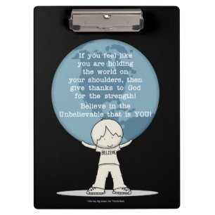 Danke für die Kraft Klemmbrett