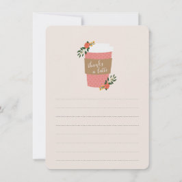 Danke für die Latte Stationery Mitteilungskarte