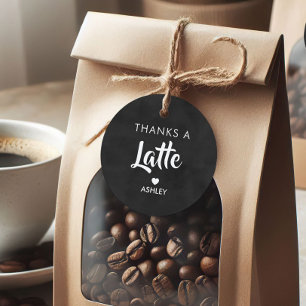 Danke für die Latte Tags, das Coffee Gift Tag, das Geschenkanhänger