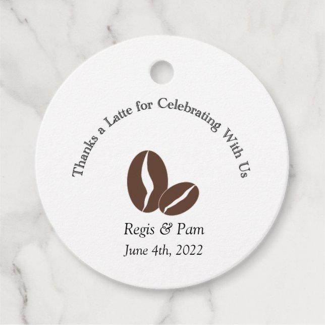 Danke für die letzte Markierung Geschenkanhänger (Vorderseite)