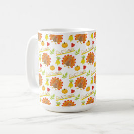 DANKE FÜR DIE ORANGE TÜRKEI PUMPKINS-BLÄTTER KAFFEETASSE