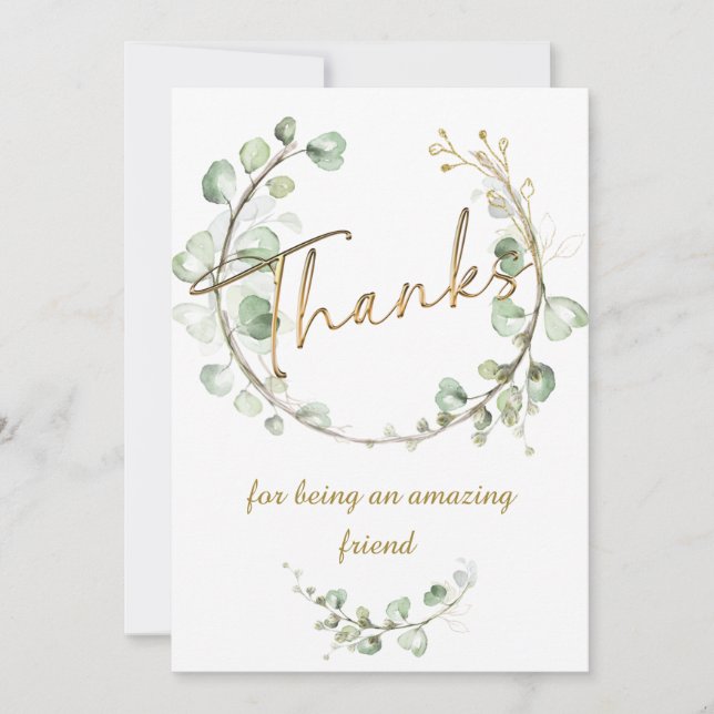 Danke für die Phantastische Freundschaft Einladung (Vorderseite)