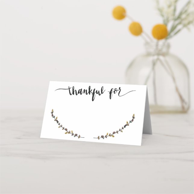 Danke für die Platzkarten (Vorderseite)