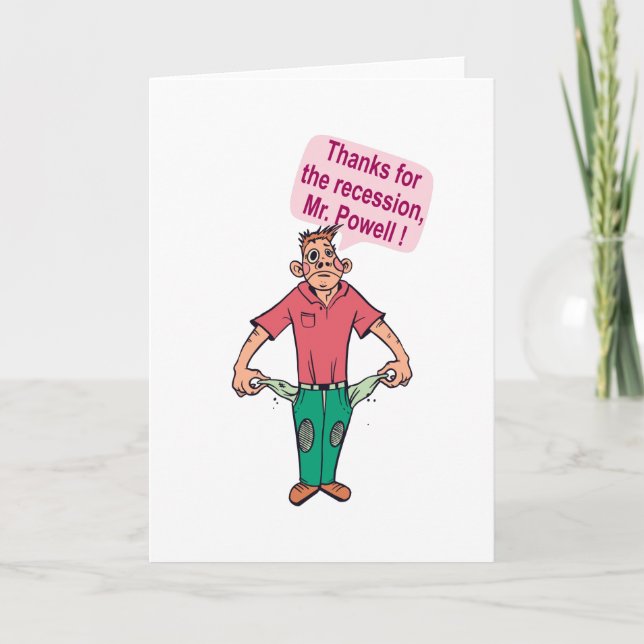 Danke für die Rezession, Herr Powell Karte (Vorderseite)