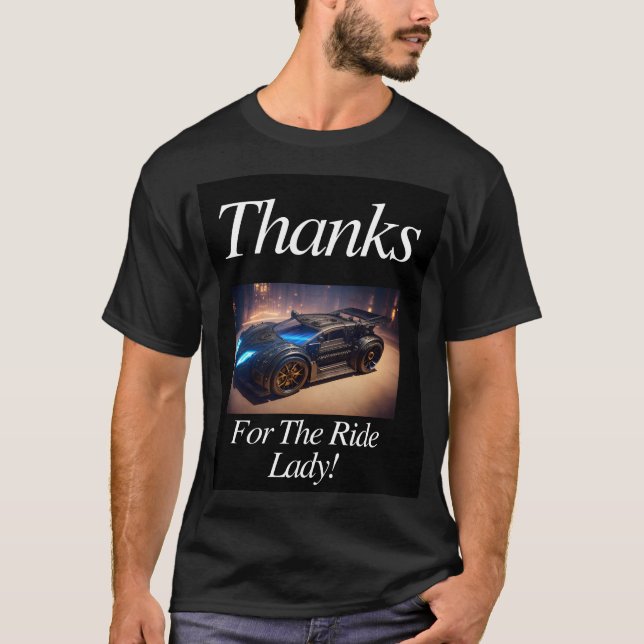 Danke für die Ride Lady! T-Shirt (Vorderseite)