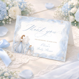 Danke für die rosa kleine Kürbis blaue Babyparty