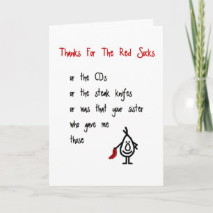 Danke für die Roten Socken - ein sonderbares Dankg